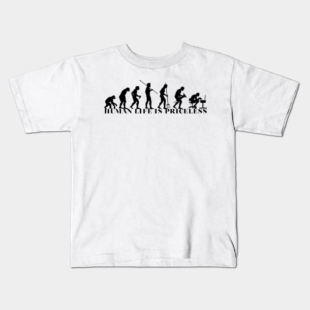 'Human Life Is Priceless' Human Trafficking Shirt Kids T-Shirt by ourwackyhome